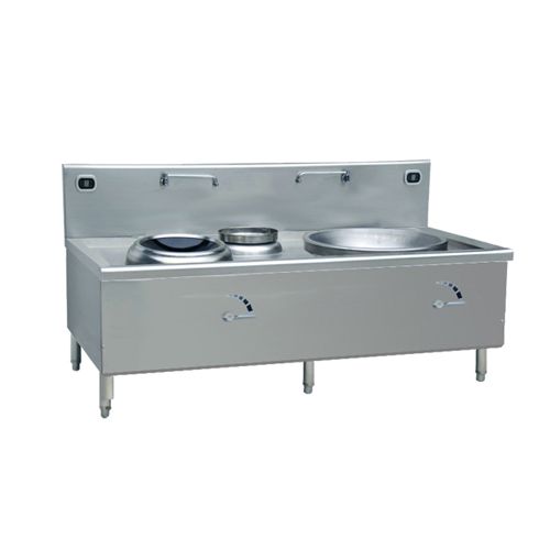 食堂厨房设备 大小双头单尾电磁组合炉 产品分类:食堂厨房设备 产品